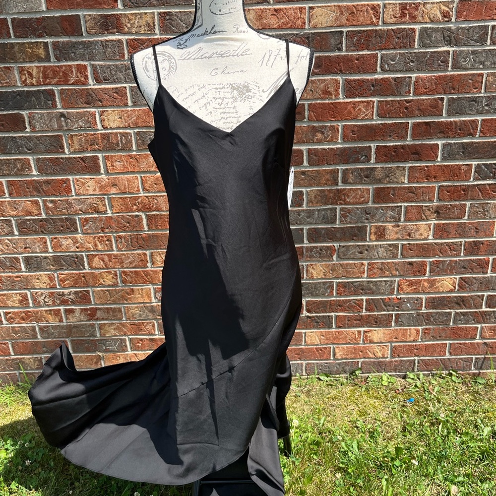 Scoop NYC Black Backless Slip Dress
